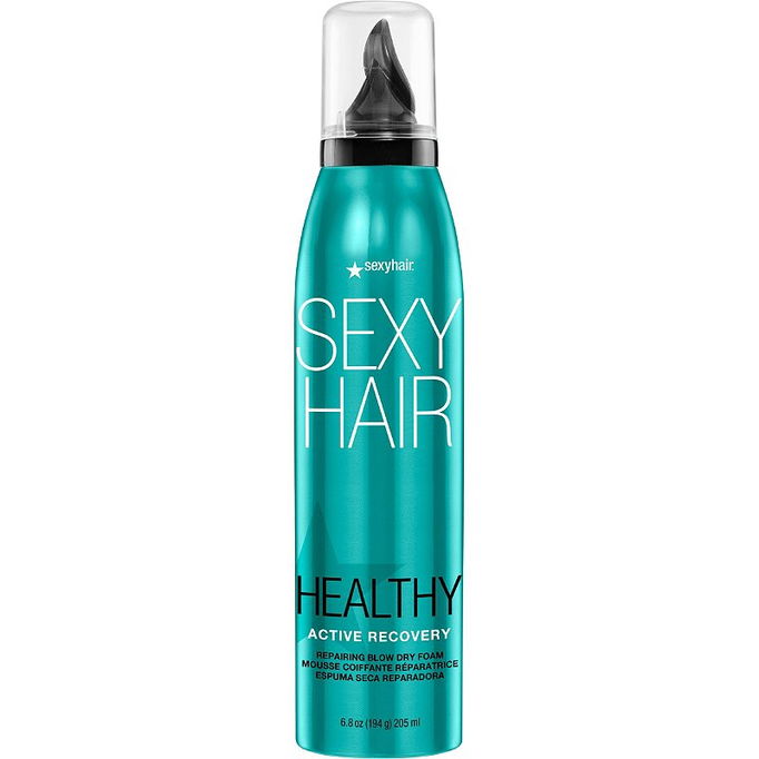 Strong Sexy Hair ACTIVE RECOVERY Repairing Blow Dry Foam, UP TO 99% LESS BREAKAGE! with Aloe Vera & Mango Butter