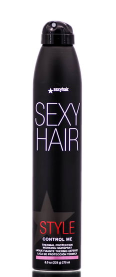 Hot Sexy Hair CONTROL ME Thermal Protection Working Hairspray, KEEPS STYLES FOR UP TO 72 HOURS, Protects Up to 450°F