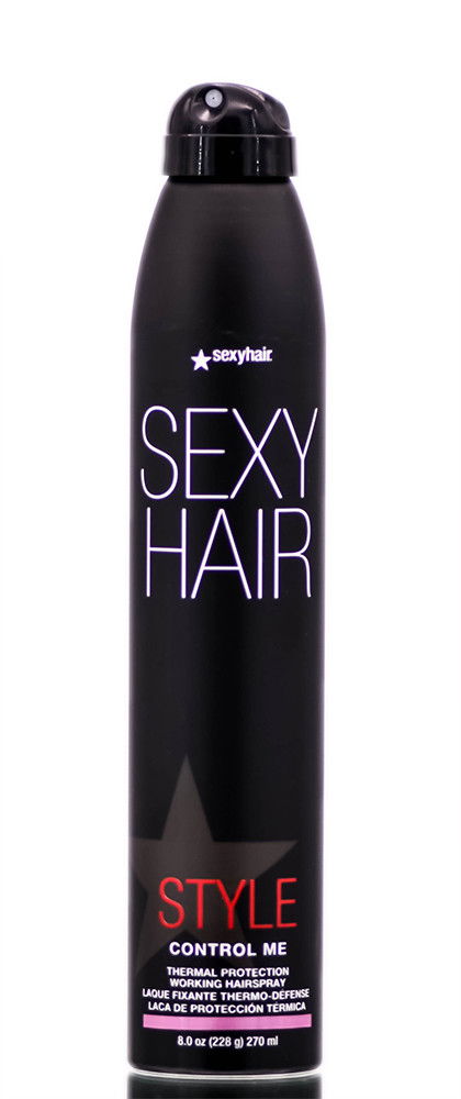 Hot Sexy Hair CONTROL ME Thermal Protection Working Hairspray, KEEPS STYLES FOR UP TO 72 HOURS, Protects Up to 450°F