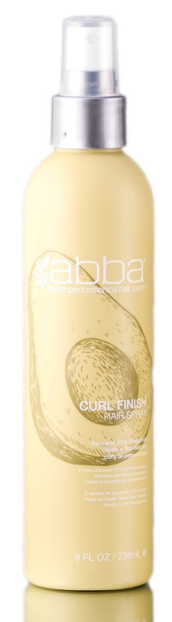 ABBA Curl Finish Hair Spray - Avocado Oil & Grapefruit Create a Firm Hold for Curly or Permed Hair
