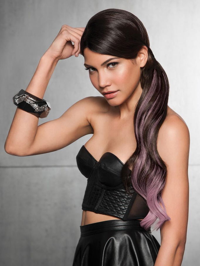 Hairdo 23" Color Splash Wrap Around Lavender Pony