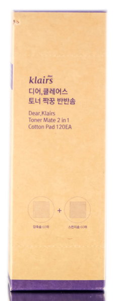 Dear, Klairs Toner Mate 2 in 1 Cotton Pads-image1 Dear, Klairs Toner Mate 2 in 1 Cotton Pads-image1