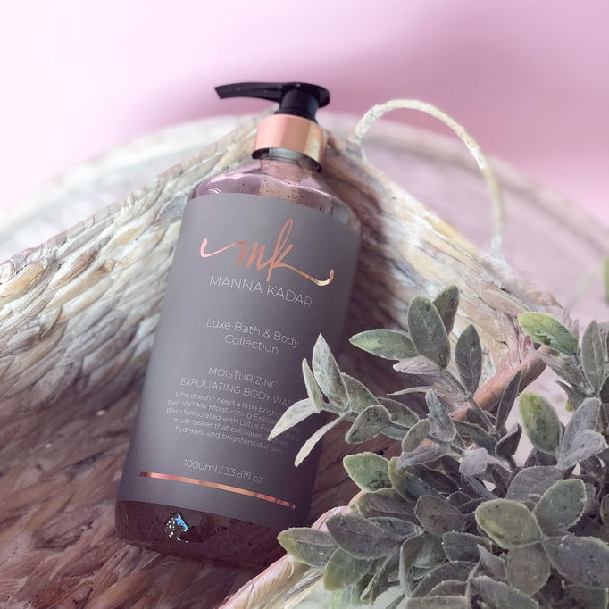 Manna Kadar Relax Luxe Bath & Body Collection Moisturizing Exfoliating Body Wash