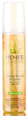 Hempz Citrine Crystal & Quartz Herbal Foaming Body Wash