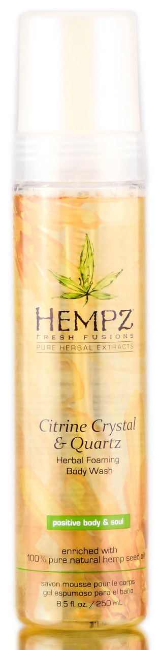 Hempz Citrine Crystal & Quartz Herbal Foaming Body Wash