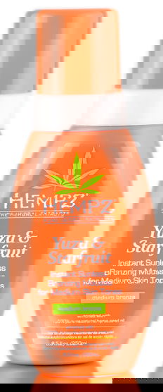 Hempz Yuzu & Starfruit Instant Sunless Bronzing Mousse for Medium Skin Tones