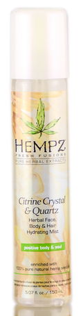 Hempz Citrine Crystal & Quartz Herbal Face, Body, & Hair Hydrating Mist