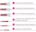 BH Cosmetics Mini Pink Perfection 6 Piece Brush Set