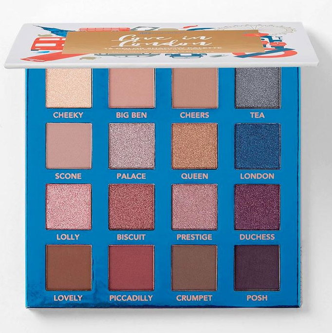 BH Cosmetics Love in London 16 Color Shadow Palette-image1