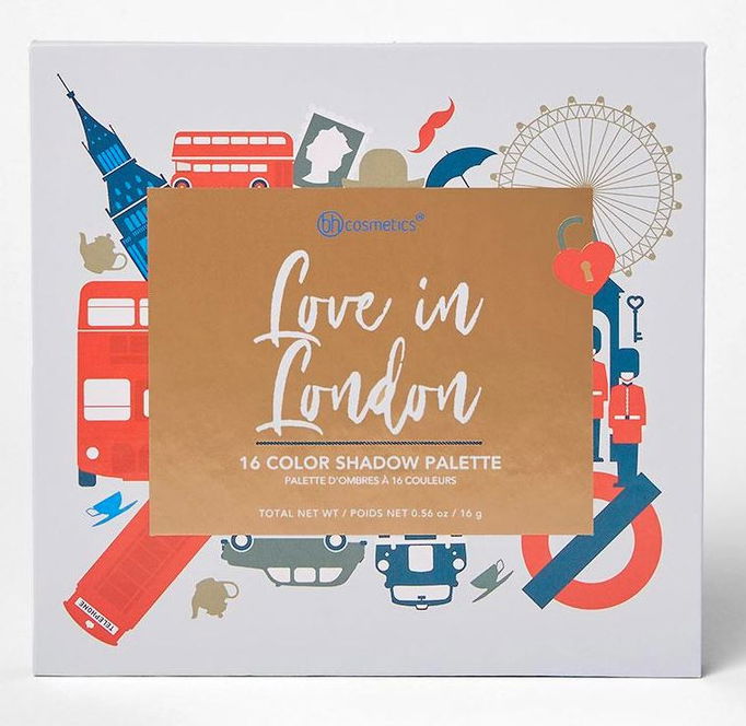 BH Cosmetics Love in London 16 Color Shadow Palette