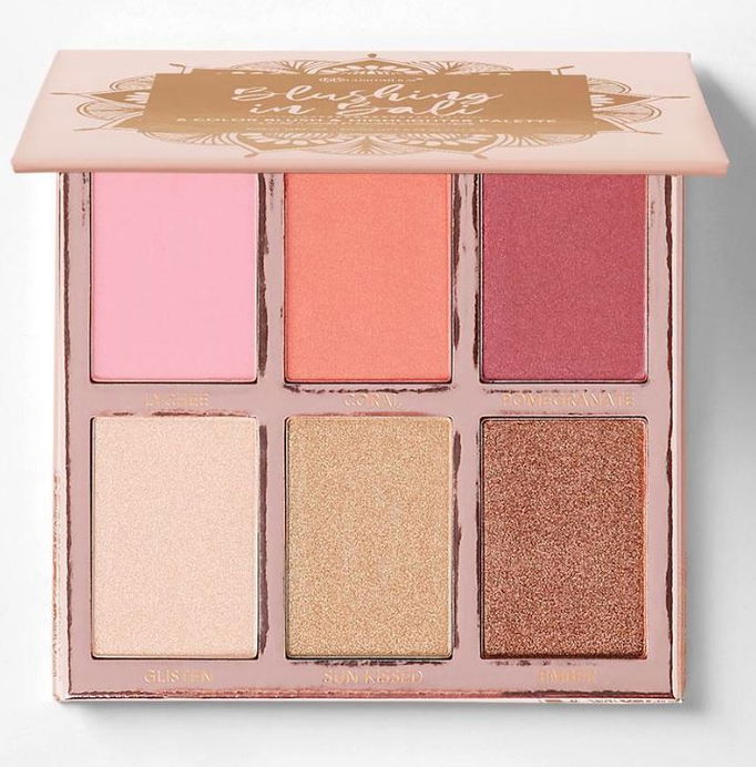 BH Cosmetics Blushing In Bali 6 Color Blush & Highlighter Palette