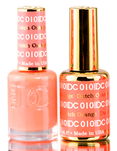 DND DC Oranges GEL POLISH DUO, Gel Lacquer 0.5 oz + Matching Nail Polish Color 0.5 oz, Daisy Nails
