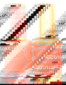 DND DC Oranges GEL POLISH DUO, Gel Lacquer 0.5 oz + Matching Nail Polish Color 0.5 oz, Daisy Nails