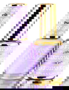 DND DC Purples GEL POLISH DUO, Gel Lacquer 0.5 oz + Matching Nail Polish Color 0.5 oz, Daisy Nails