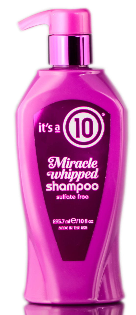 It's a 10 Miracle Whipped Shampoo