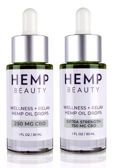 HempBeauty Wellness + Relax Hemp Oil Drops