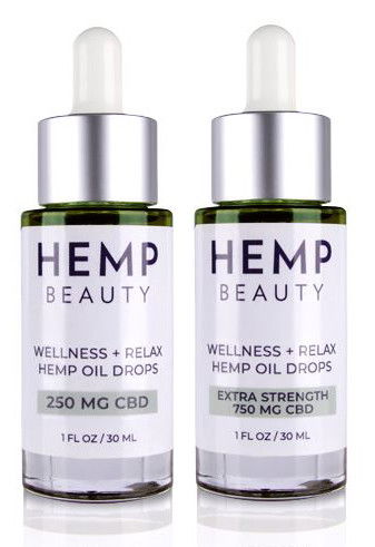 HempBeauty Wellness + Relax Hemp Oil Drops
