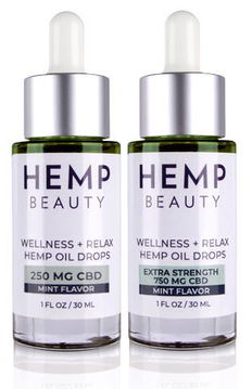 HempBeauty Wellness + Relax Hemp Mint Oil Drops