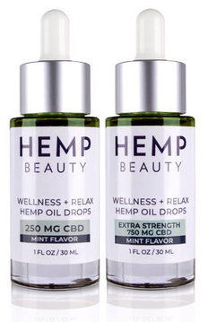 HempBeauty Wellness + Relax Hemp Mint Oil Drops-image1