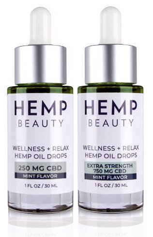 HempBeauty Wellness + Relax Hemp Mint Oil Drops-image1