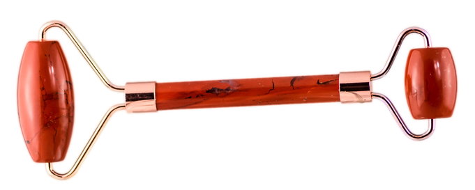 Honey Belle Red Jasper Facial Roller-image1 Honey Belle Red Jasper Facial Roller-image1