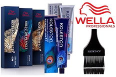 Wella KOLESTON Perfect PERMANENT Creme Haircolor, 2 oz (with Sleek Tint Brush) Cream Hair Color Dye