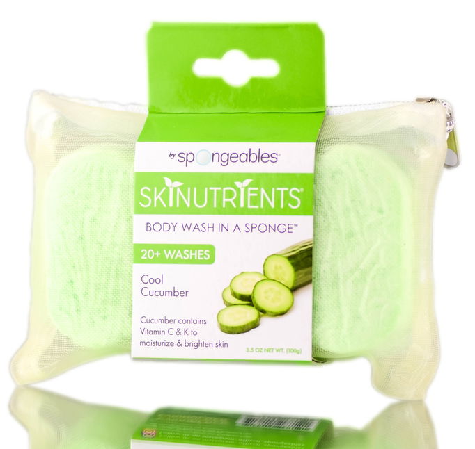 Spongeables Skin Nutrients Body Wash In A Sponge