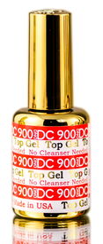 DND DC 900 TOP GEL, No Cleanser Needed, Soak off Gel NAIL All In One Daisy Top Coat for Nails