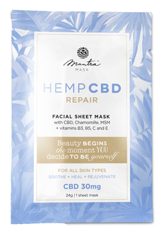 Mantra Mask Hemp CBD Repair Facial Sheet Mask