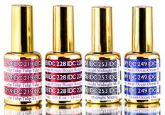 DND DC MERMAID Gel Polish, Premium Soak-Off Nail Polish with Aquatic GLIMMER & Iridescent SPARKLE, Daisy Nails