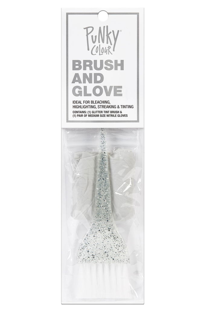 Punky Glitter Brush & Glove Kit