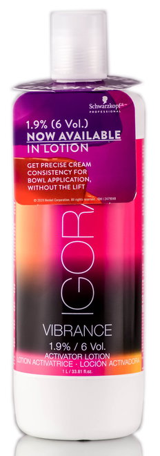 Schwarzkopf Igora Vibrance 1.9% / 6 Vol. Activator Lotion-image1 Schwarzkopf Igora Vibrance 1.9% / 6 Vol. Activator Lotion-image1