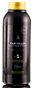 Salerm Cosmetics KAPS Filler Smoothing Therapy 1, Treatment Shampoo  - 18.3oz