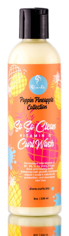 Curls Poppin Pineapple Collection So So Clean Curl Wash-image1 Curls Poppin Pineapple Collection So So Clean Curl Wash-image1