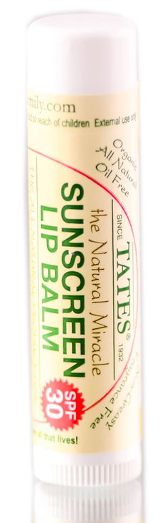 Tate's The Natural Miracle Sunscreen Lip Balm 30 SPF