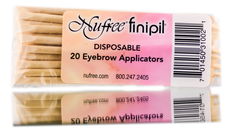 Nufree Finipil Disposable 20 Eyebrow Applicators