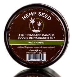 Earthly Body Hemp Seed 3-in-1 Massage Candle Nag Champa-image1 Earthly Body Hemp Seed 3-in-1 Massage Candle Nag Champa-image1