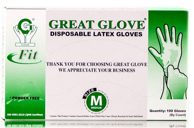 Great Glove Disposable Latex Gloves Powder Free Great Glove Disposable Latex Gloves Powder Free