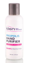 Iden Bee Propolis Hand Purifier, 70% Ethyl Alcohol (99.99% Protection) with Aloe