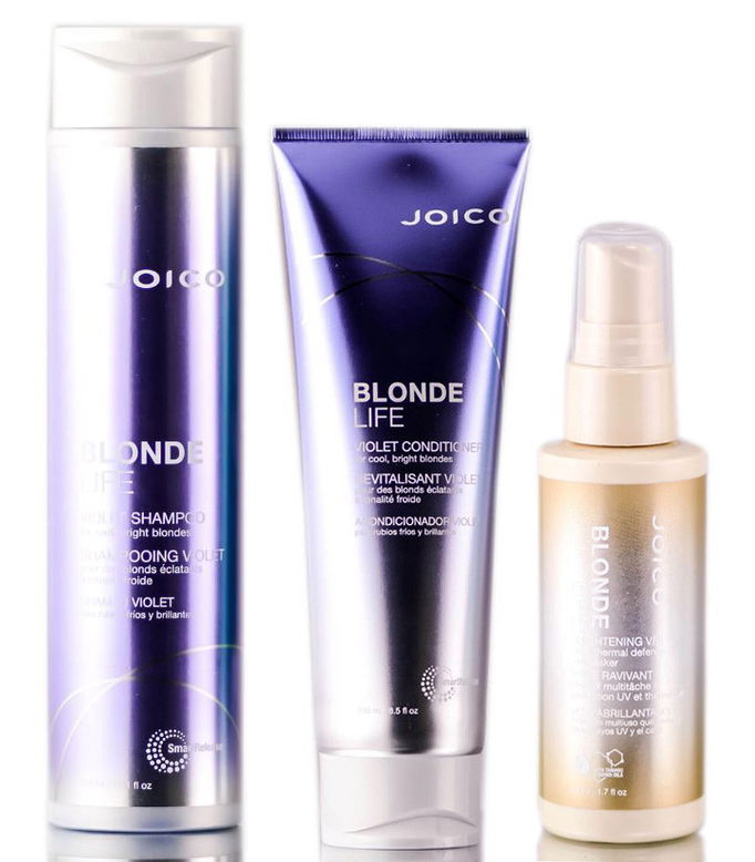 Joico Blonde Life Violet Shampoo & Conditioner & Brightening Veil