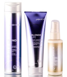 Joico Blonde Life Violet Shampoo & Conditioner & Brightening Veil-image1