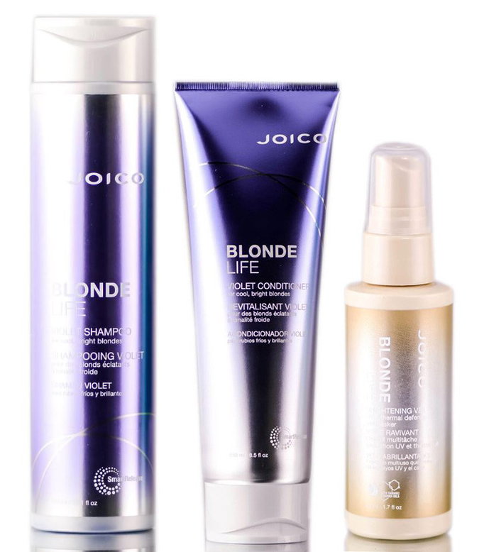 Joico Blonde Life Violet Shampoo & Conditioner & Brightening Veil-image1 Joico Blonde Life Violet Shampoo & Conditioner & Brightening Veil-image1