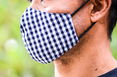 Sleekshop Reversible Black Checkered Face Mask (2 Pack)