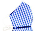 Sleekshop Reversible Blue Checkered Face Mask (2 Pack)