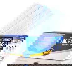 Health Care Products ULTRA HEALTH Disposable 3-Layer Face Masks, Fluid Resistant
