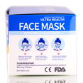 Health Care Products ULTRA HEALTH Disposable 3-Layer Face Masks, Fluid Resistant