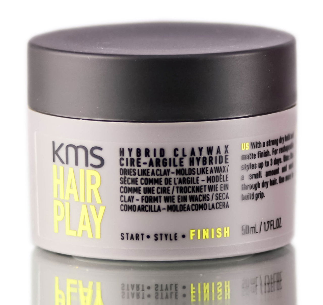 1.7 oz, KMS Hair Play Hybrid Claywax | SleekShop