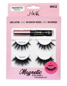 J Lash Magnetic Eyeliner & Lash Kit - Natalie & Violet-image1