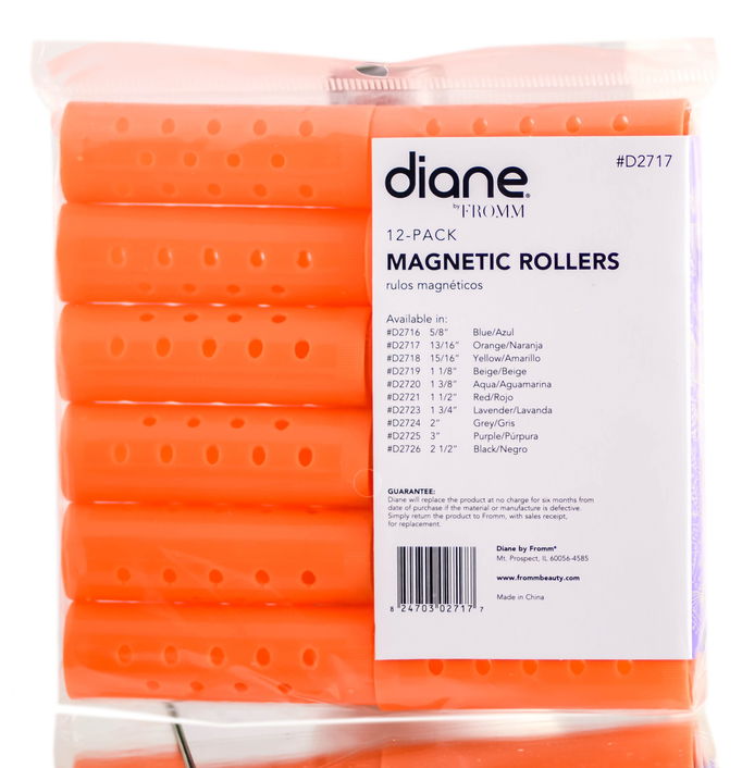 Diane Orange Magnetic Rollers