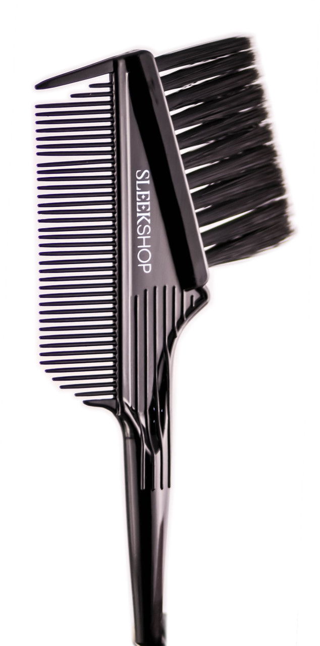 Black, Sleekshop Hair Dye 3-in-1 Split Comb & Brush | SleekShop